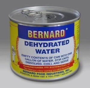 Buy emergency food storage, not this Can of Dehydrated Water