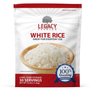Legacy Premium Parboiled White Rice Pouch Front