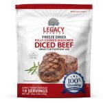 Legacy Freeze Dried Beef Package front