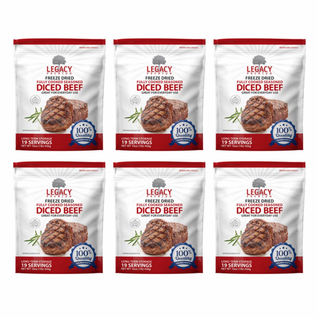 Legacy Freeze Dried Beef 6 pouches
