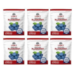 Legacy Premium Freeze Dried Blueberries 6 Pouches