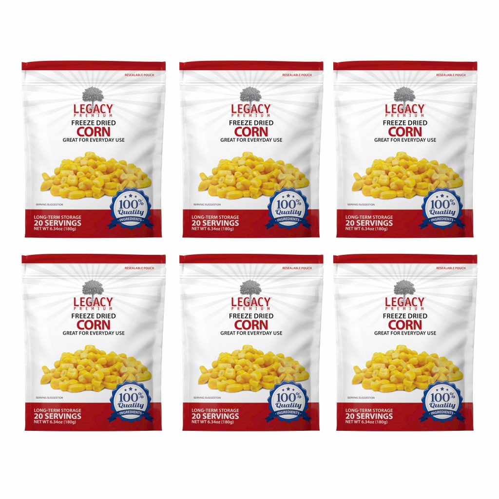 Legacy Premium Freeze Dried Corn 6 Pouches