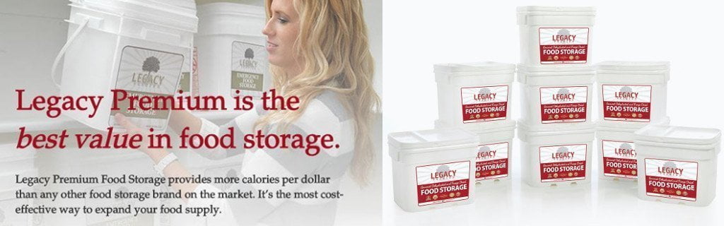 Legacy Banner - Legacy is the best value in food storage