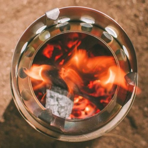 Solo Stove Titan Camp Stove Solo Stove Titan burning