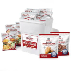 Legacy Premium Beef Chicken and Entree Combo Bucket - 158 Servings
