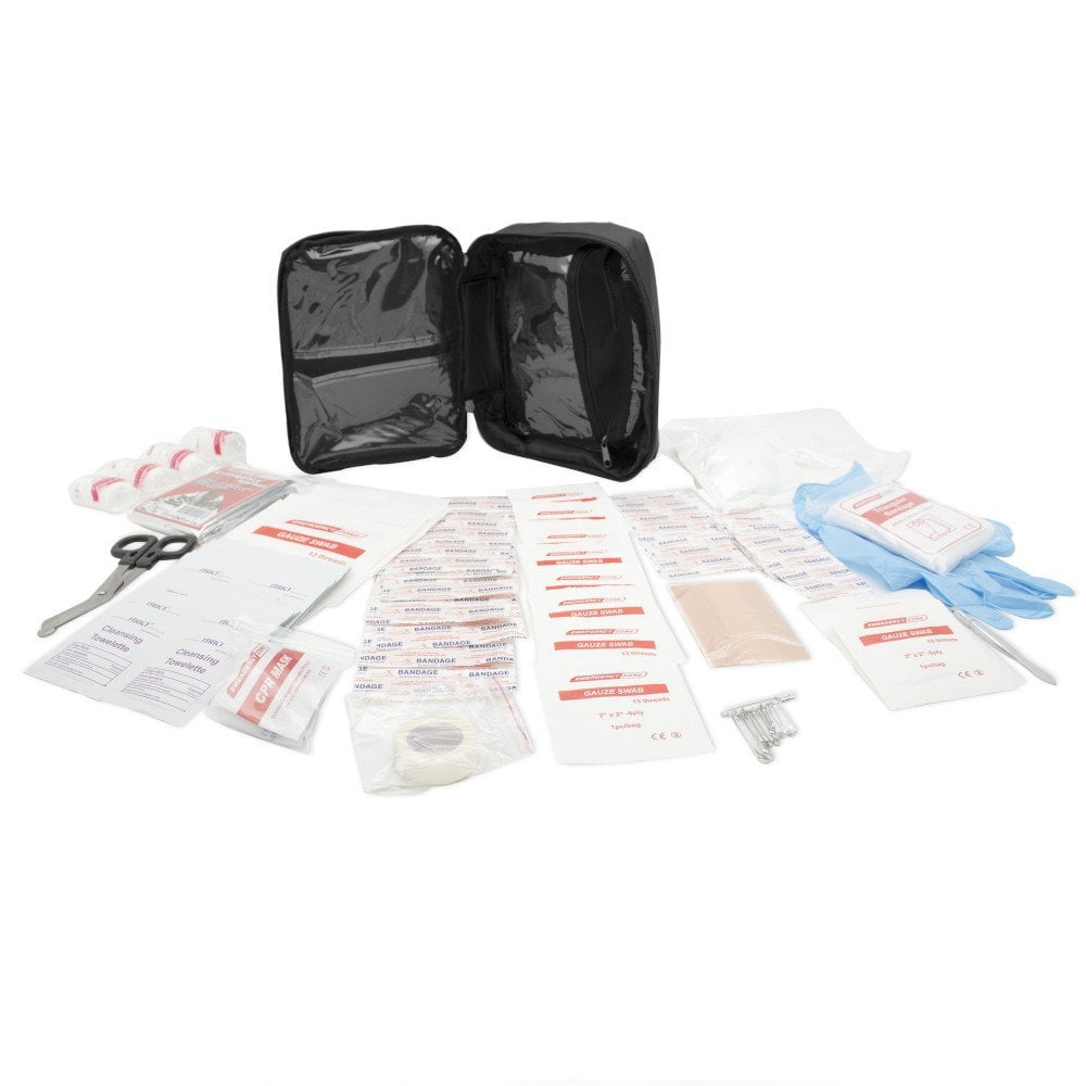 Legacy 175-Piece Emergency First Aid Kit Open Contents out
