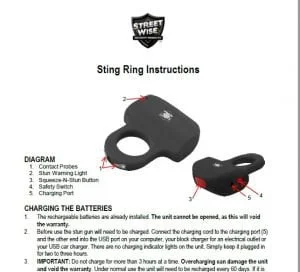 Sting Ring Instructions Cover