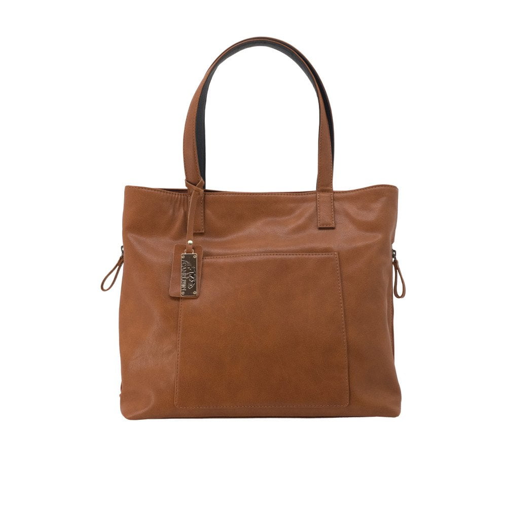 Rhea Concealed Carry Handbag Brown Front
