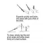 PF12TKR 12" baton instruction diagram