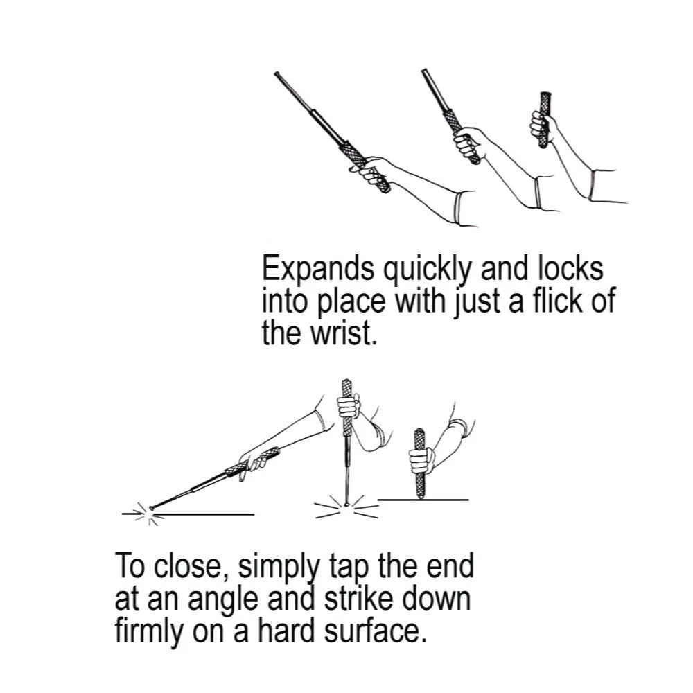 PF12TKR 12" baton instruction diagram