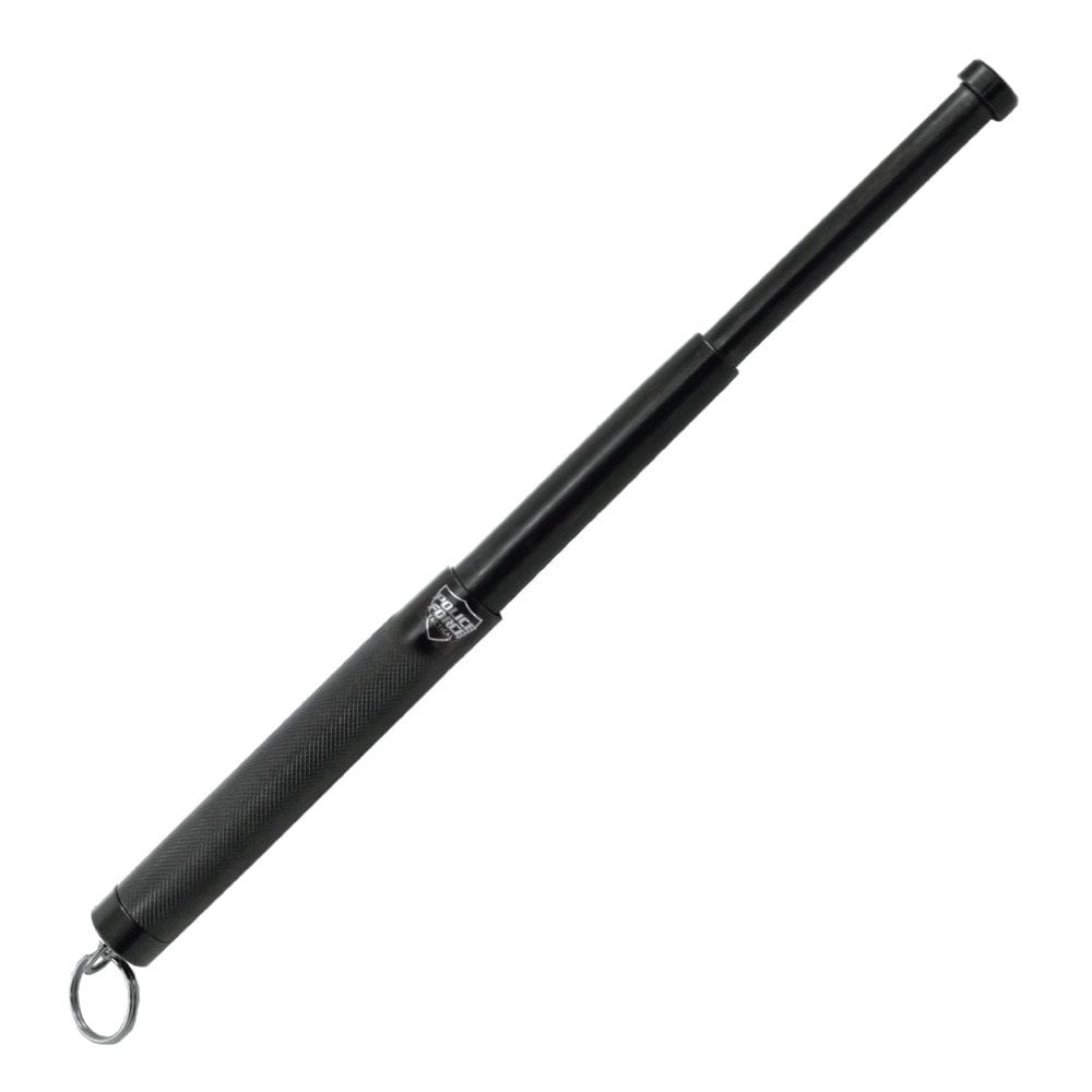 Police Force 12" Expandable Steel Baton w/ Keyring Extended