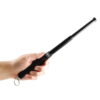 Police Force 12" Expandable Steel Baton w/ Keyring in hand