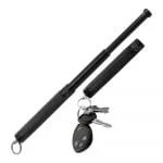 Police Force 12" Expandable Steel Baton w/ Keyring