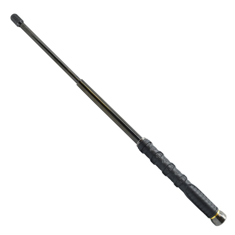 SW Dark Knight Expandable Steel Baton extended upright angle