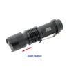 Police Force Q5 LED Flashlight zoom feature