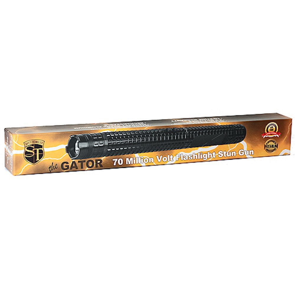 Safety Technology Gator Stun Gun w/ Flashlight package