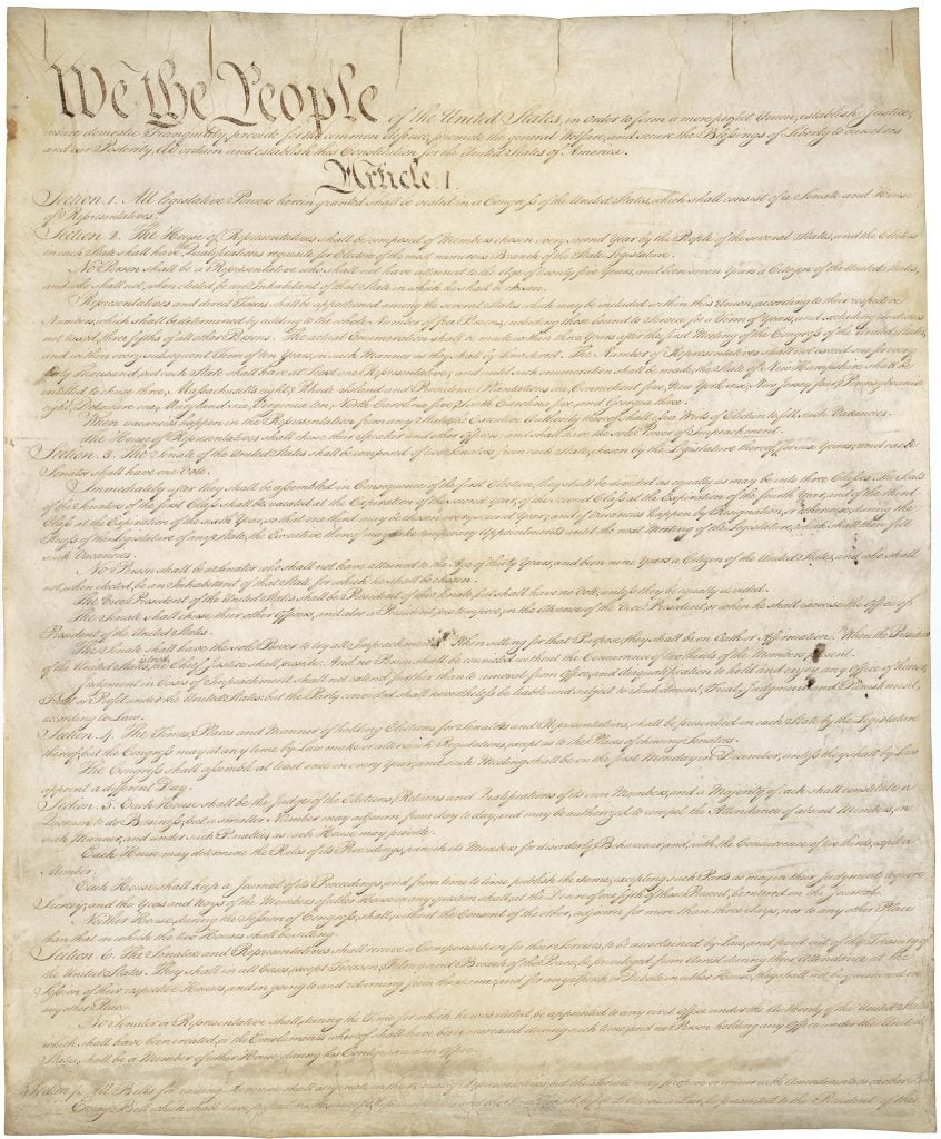 Constitution of the United States p1 of 4