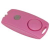 Mini Personal Alarm w/ LED Light Pink Top Angle
