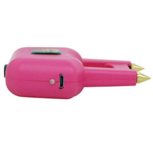 Spike Stun Gun Pink on side charging port