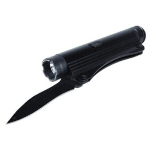 Stun Gun Knife Flashlight Blade Down Angle