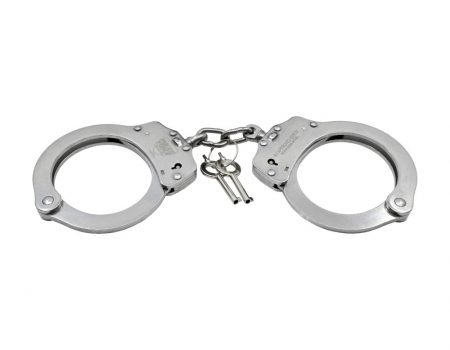 Police Force Stainless Steel NIJ Handcuffs w/ keys