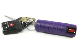 Streetwise 18 Pepper Spray 1/2 oz. Hard Case Purple w/ keys